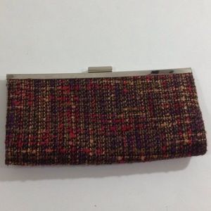 Steve Madden tweed clutch